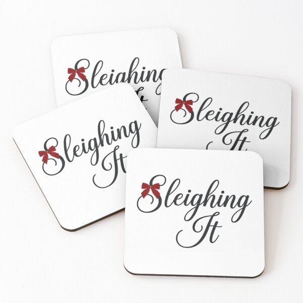 Item preview, Sleighing It Funny Christmas Typography designed and sold by KingP1.