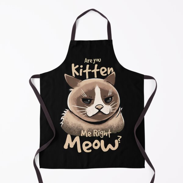 Item preview, Grumpy Cat Kitten Me Right Meow Pun Design designed and sold by SoyLamderma.