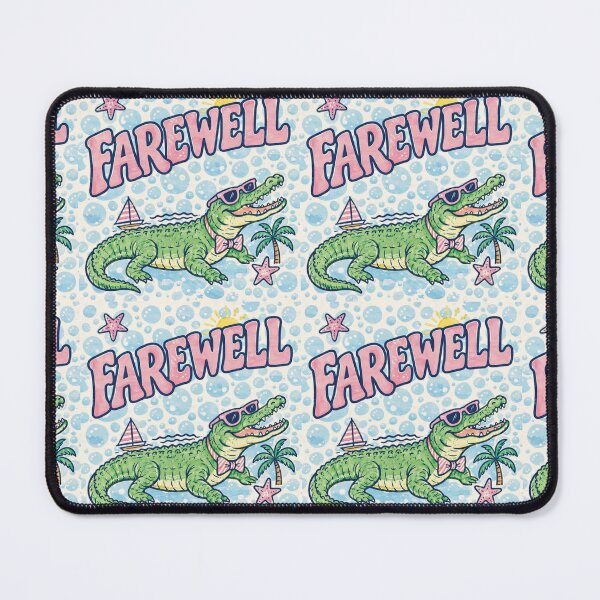 Item preview, Farewell Alligator Bubble‑Goodbye – Tropical Cute Sendoff designed and sold by Mindful56.
