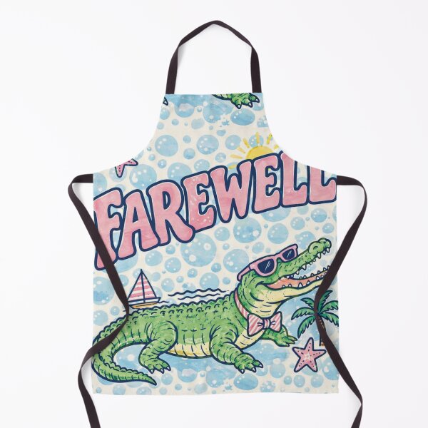 Item preview, Farewell Alligator Bubble‑Goodbye – Tropical Cute Sendoff designed and sold by Mindful56.