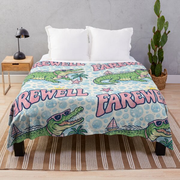 Item preview, Farewell Alligator Bubble‑Goodbye – Tropical Cute Sendoff designed and sold by Mindful56.