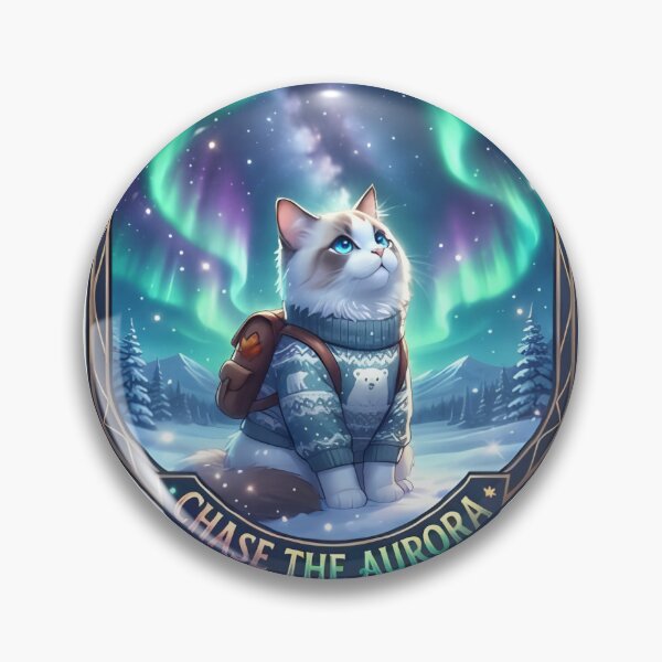 Item preview, Churchill Aurora Borealis Ragdoll Badge: Chase Aurora designed and sold by MossyAndPearl.
