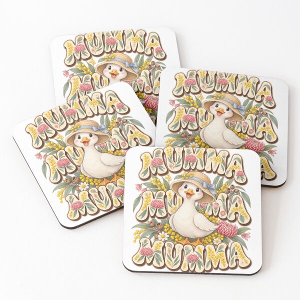 Item preview, Mumma Mumma Mumma Cute Aussie Spring Duck Wattle Waratah Garden designed and sold by Yellowriversss.