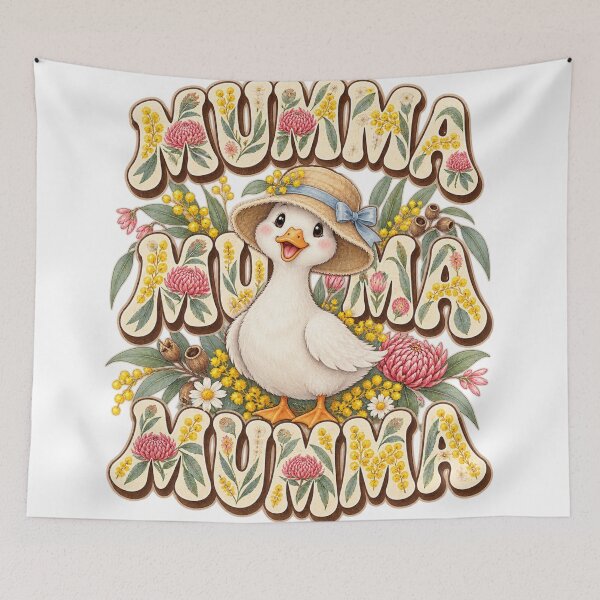 Item preview, Mumma Mumma Mumma Cute Aussie Spring Duck Wattle Waratah Garden designed and sold by Yellowriversss.