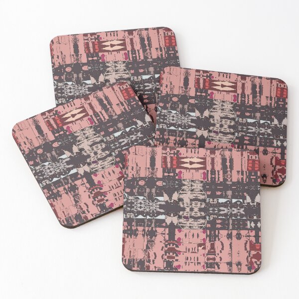 Item preview, Abstract Pink Grunge Collage Pattern designed and sold by kkargakou.