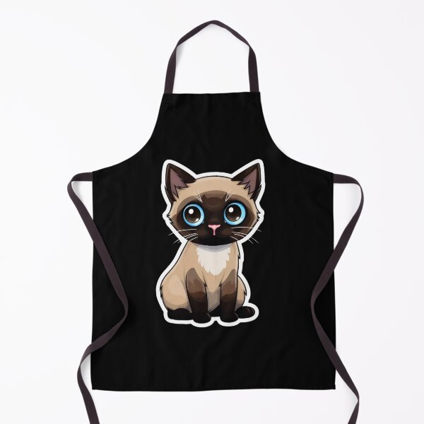 Item preview, Cute Siamese Cat with Big Blue Eyes Adorable Pet Art designed and sold by GiaoCalonas.