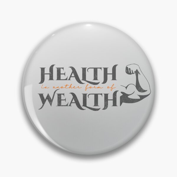 Item preview, Health Is Wealth Positive Health Enlighten Design designed and sold by AppearoStudio.