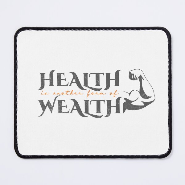 Item preview, Health Is Wealth Positive Health Enlighten Design designed and sold by AppearoStudio.