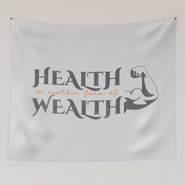 Item preview, Health Is Wealth Positive Health Enlighten Design designed and sold by AppearoStudio.