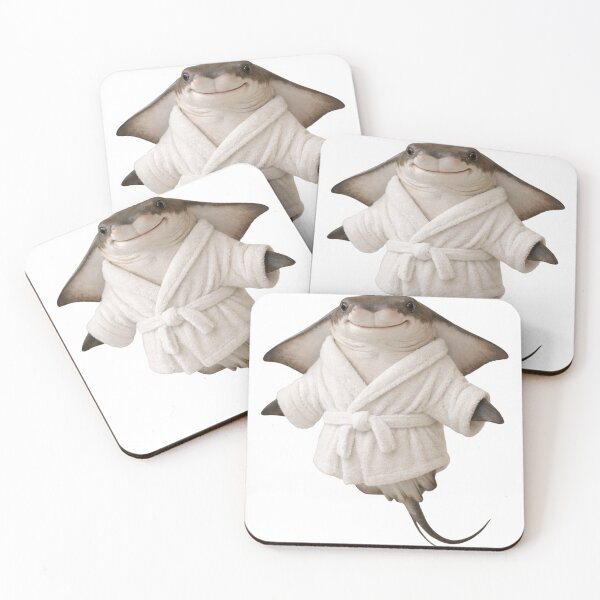 Item preview, Cute Cownose Ray in a Bathrobe designed and sold by Sillytoe.