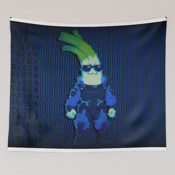 Item preview, Cyberleek CRT Monitor Hacker - Retro Pixel Cyberpunk Poster designed and sold by Billy Morfo™.