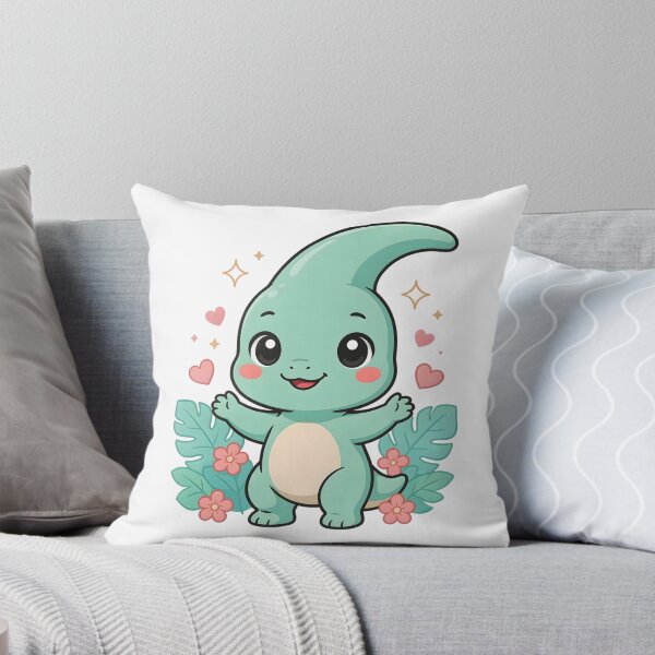 Item preview, Cute Kawaii Parasaurolophus Dino Sticker designed and sold by ChibiPCStudio.
