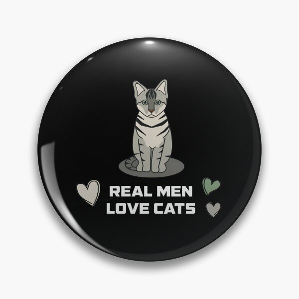 Item preview, Real Men Love Cats Cute Tabby Cat Graphic Design designed and sold by GiaoCalonas.