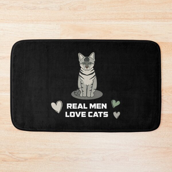 Item preview, Real Men Love Cats Cute Tabby Cat Graphic Design designed and sold by GiaoCalonas.