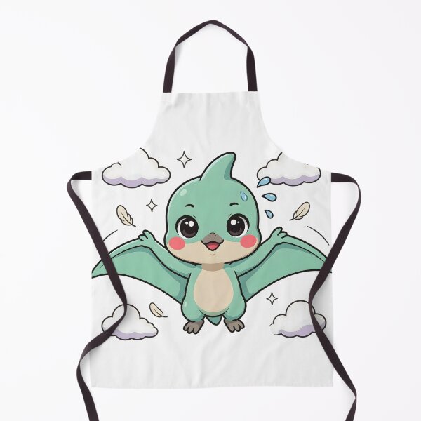 Item preview, Cute Kawaii Baby Pteranodon Flying Sticker designed and sold by ChibiPCStudio.