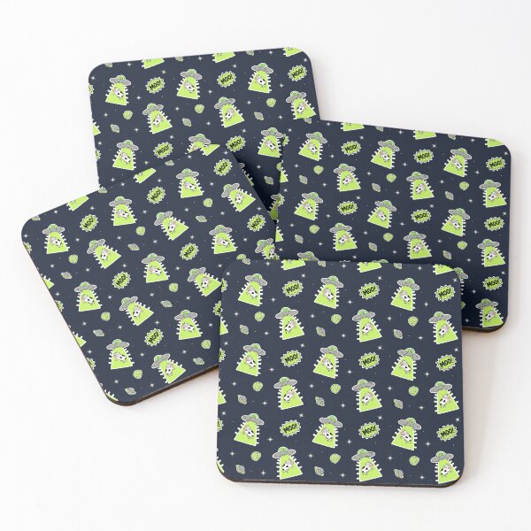 Item preview, Funny UFO Cow Abduction - Neon Green Alien Space Pattern designed and sold by Holzon.