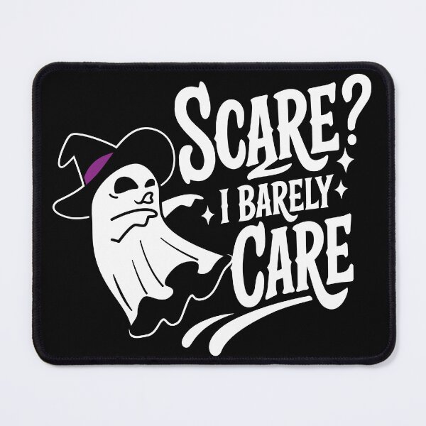 Item preview, Silly Ghost in a Witch Hat - Funny Halloween Art_BK designed and sold by AckeeWolf.