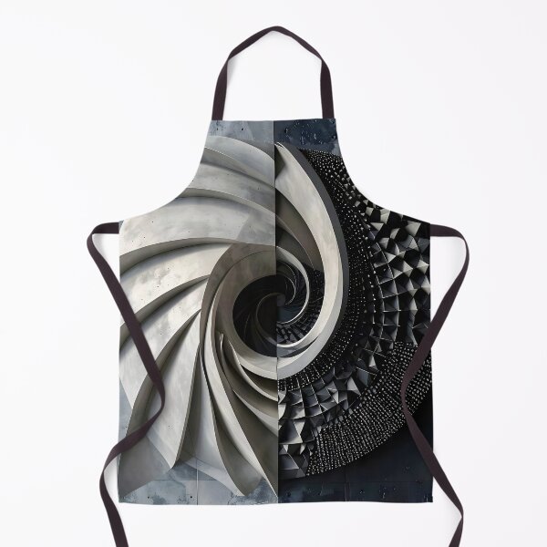 Item preview, Futuristic Industrial Spiral Design in Gray Stone designed and sold by Vicky Brago-Mitchell®.