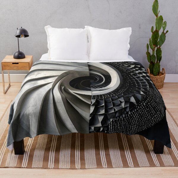 Item preview, Futuristic Industrial Spiral Design in Gray Stone designed and sold by Vicky Brago-Mitchell®.