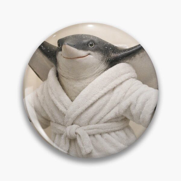 Item preview, Eagle Ray Wearing a Cozy Bathrobe designed and sold by Sillytoe.