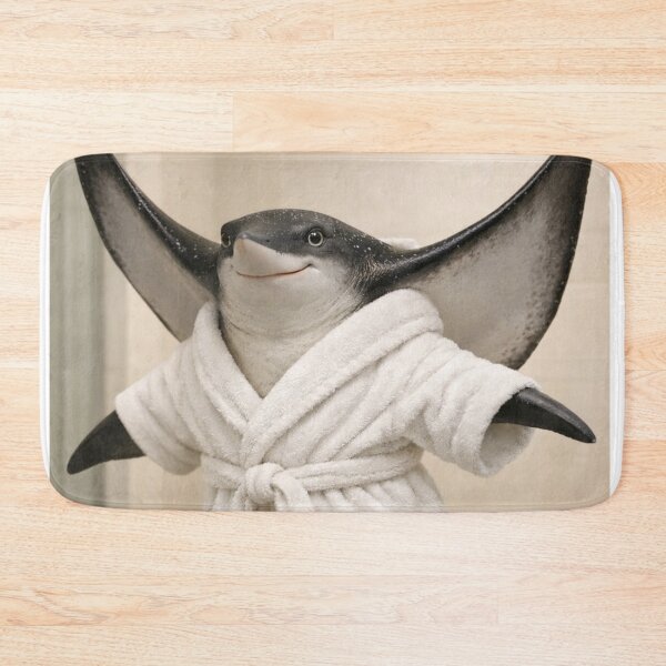 Item preview, Eagle Ray Wearing a Cozy Bathrobe designed and sold by Sillytoe.