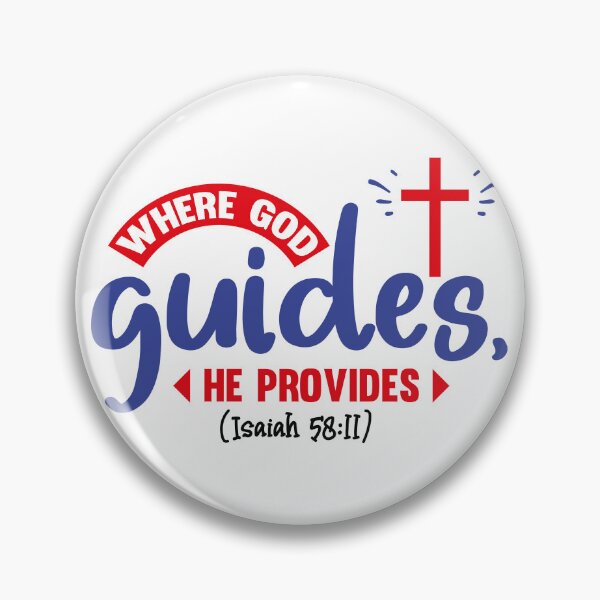 Item preview, Where God Guides He Provides Christian Faith T shirt , Sticker , mug and tattoo designed and sold by Billium Halder.