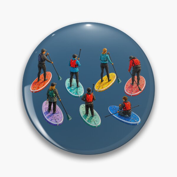 Item preview, Golden Hour Paddleboarding Watercolor Coastal Adventure designed and sold by TheSlowShore.