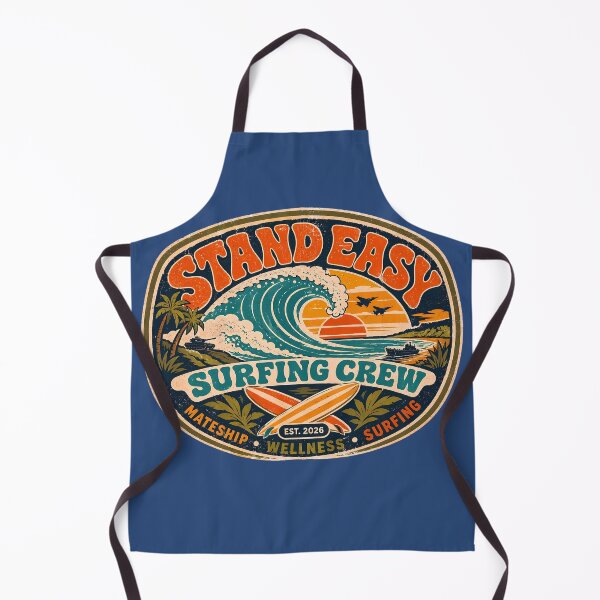 Item preview, Stand Easy Veteran Surf Club Logo Sunshine Coast - Craig's Retro Horizontal Variant designed and sold by Bombergirls.