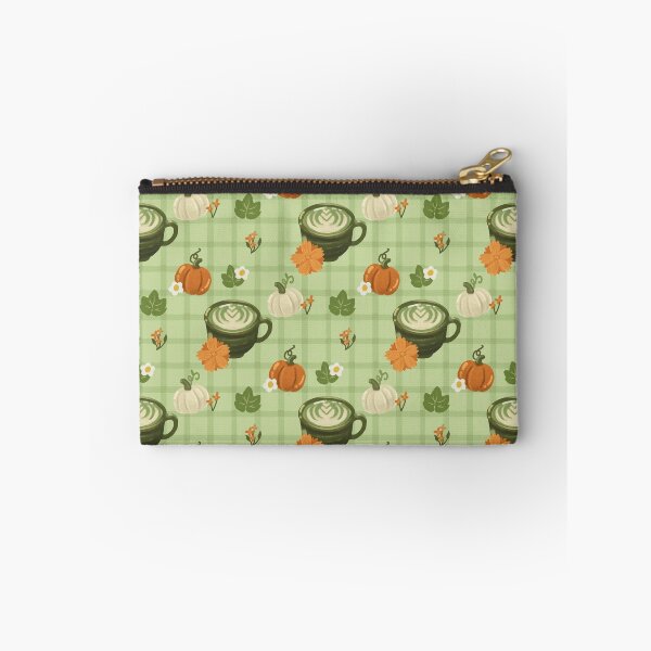 Item preview, Autumn Cafe Order - Pumpkin Matcha Latte Pattern designed and sold by VenusandMoon.