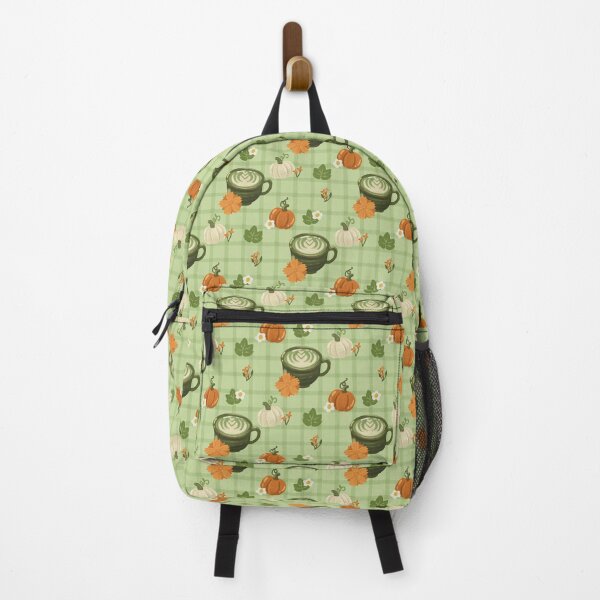 Item preview, Autumn Cafe Order - Pumpkin Matcha Latte Pattern designed and sold by VenusandMoon.