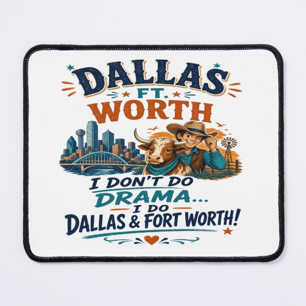 Item preview, Dallas Fort Worth I Don’t Do Drama Western Cowboy designed and sold by Sushikidsntoddlers.