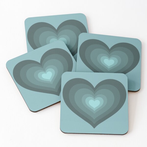 Item preview, Aesthetic Teal Y2k Heart designed and sold by The Turquoise Brush.