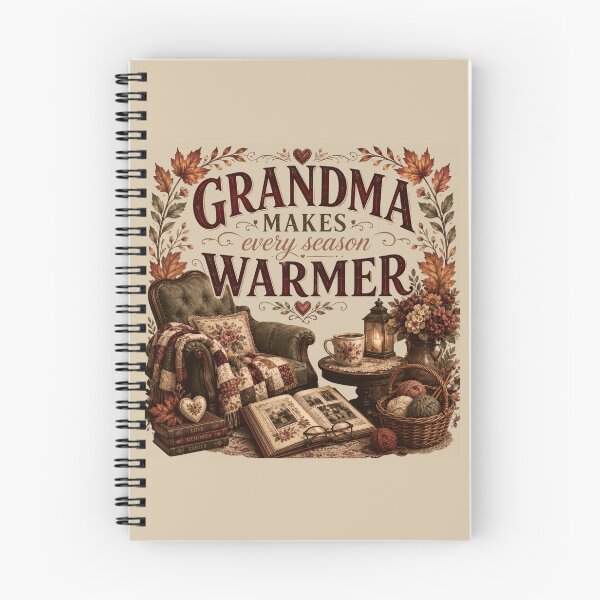 Item preview, Grandma Makes Every Season Warmer – Autumn Grandma Gift Design designed and sold by astersgraphics.