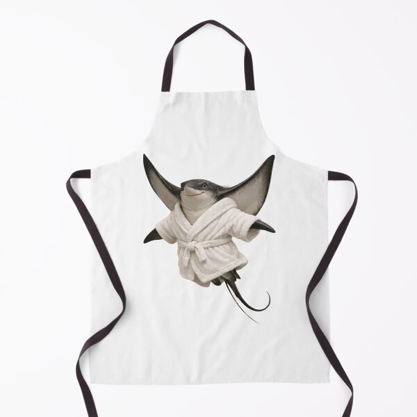 Item preview, Cute Eagle Ray in a White Bathrobe designed and sold by Sillytoe.