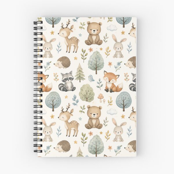 Item preview, Cute Watercolor Woodland Animals Nursery Pattern designed and sold by SeJaa.