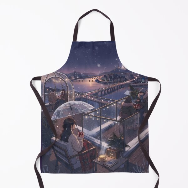 Item preview, Snowy Seoul Night (Modified): Cozy Lotte Tower View Lounge & Winter Romance designed and sold by SOOstudio73.