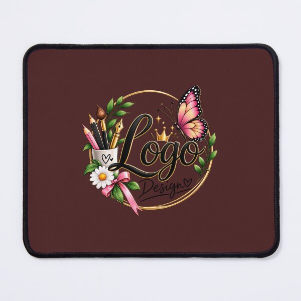 Item preview, Creative Logo Designer Floral Butterfly Logo – Cute Artistic Branding Design designed and sold by Ishratparween11.