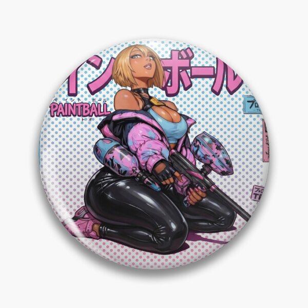 Item preview, Neon girl playing purofesshonaru peinto bōru designed and sold by PaintballCrew.