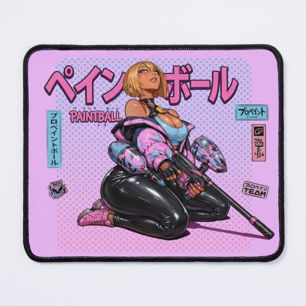 Item preview, Neon girl playing purofesshonaru peinto bōru designed and sold by PaintballCrew.