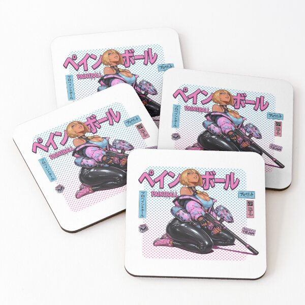 Item preview, Neon girl playing purofesshonaru peinto bōru designed and sold by PaintballCrew.