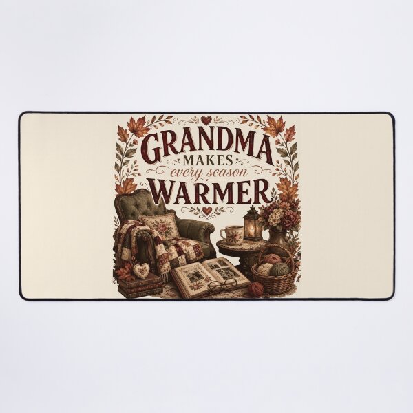 Item preview, Grandma Makes Every Season Warmer – Autumn Grandma Gift Design designed and sold by astersgraphics.