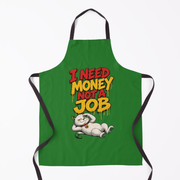 Item preview, Necesito dinero, no un trabajo - Gato perezoso y divertido designed and sold by digitalbob60.