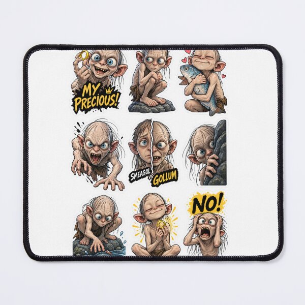 Item preview, Gollum Sticker Pack – Cute & Funny Fantasy Stickers designed and sold by shlepyart.