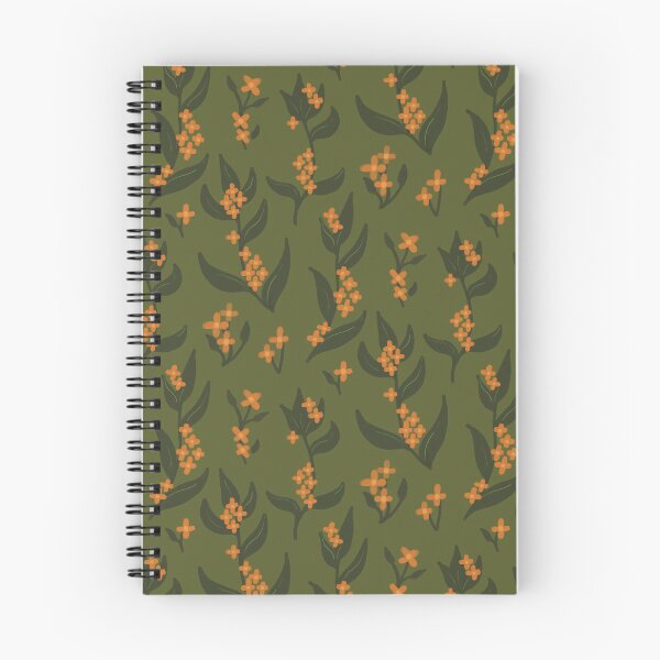 Item preview, Midnight Kinmokusei - Dark Japanese Osmanthus Floral Pattern designed and sold by VenusandMoon.