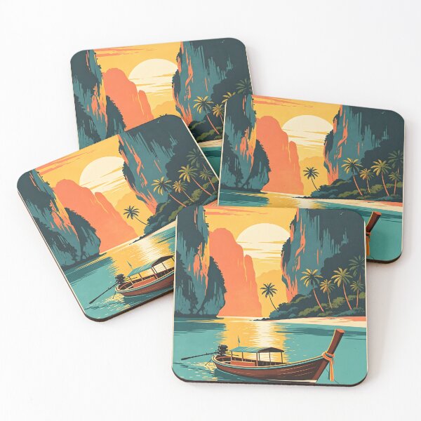 Item preview, Thailand Tropical Paradise – Longtail Boat at Sunset designed and sold by Spirit of Siam.