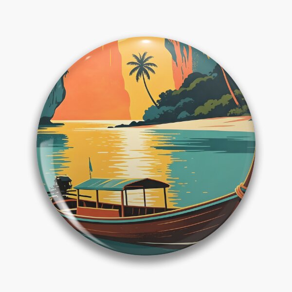 Item preview, Thailand Tropical Paradise – Longtail Boat at Sunset designed and sold by Spirit of Siam.