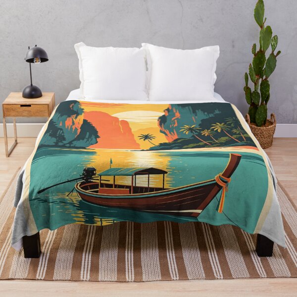 Item preview, Thailand Tropical Paradise – Longtail Boat at Sunset designed and sold by Spirit of Siam.