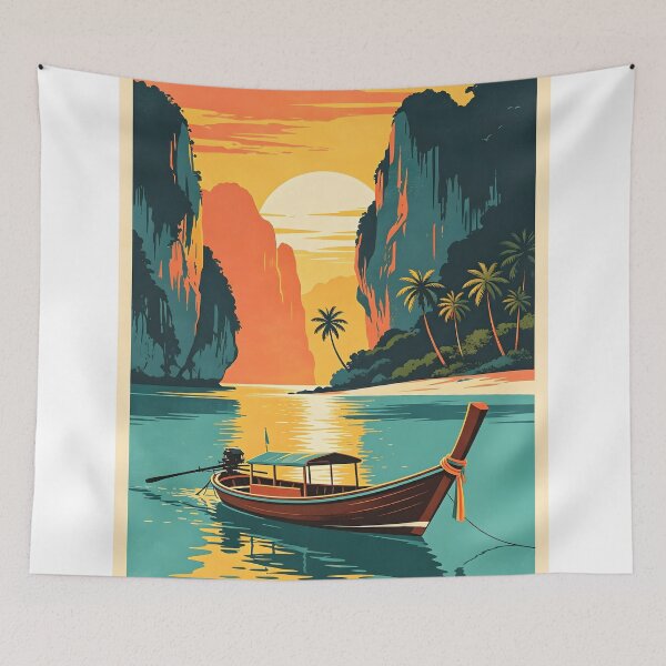 Item preview, Thailand Tropical Paradise – Longtail Boat at Sunset designed and sold by Spirit of Siam.