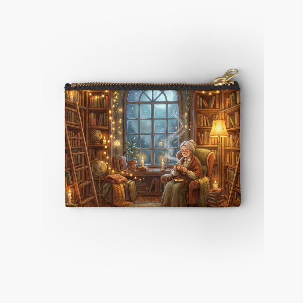 Item preview, Librarian Reading After Hours | Vintage Library Wall Art designed and sold by SebastianSpace.