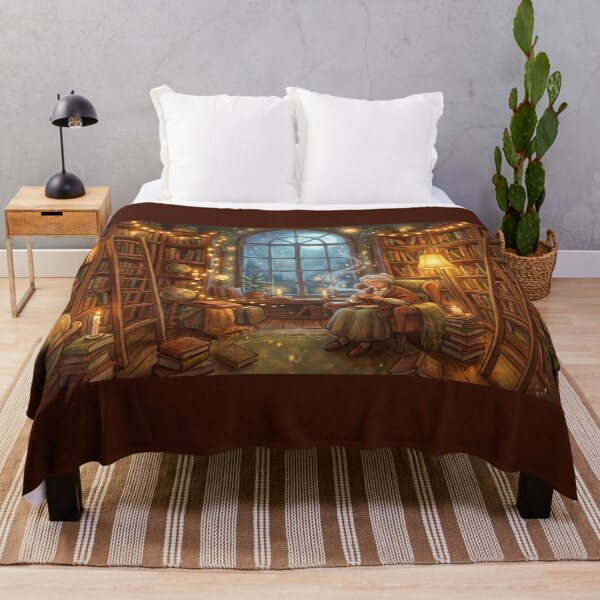 Item preview, Librarian Reading After Hours | Vintage Library Wall Art designed and sold by SebastianSpace.